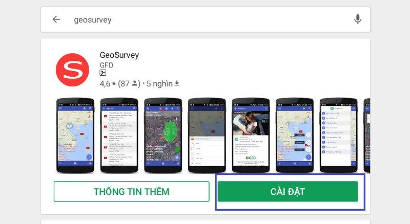 3 tim kiem geosurvey tren google play