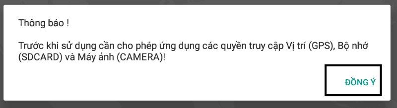 5 Dong y cho geosurvey truy cap bo nho