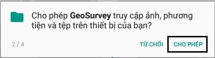 7 Cho phep Geosurvey truy cap vao anh