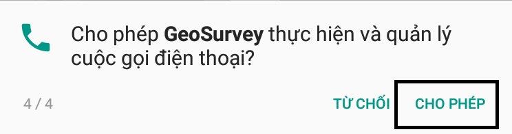 9 Cho phep Geosurvey thuc hien quan ly cuoc goi