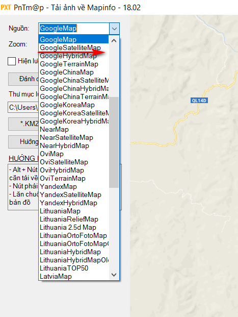 anh ve tinh google mapinfo