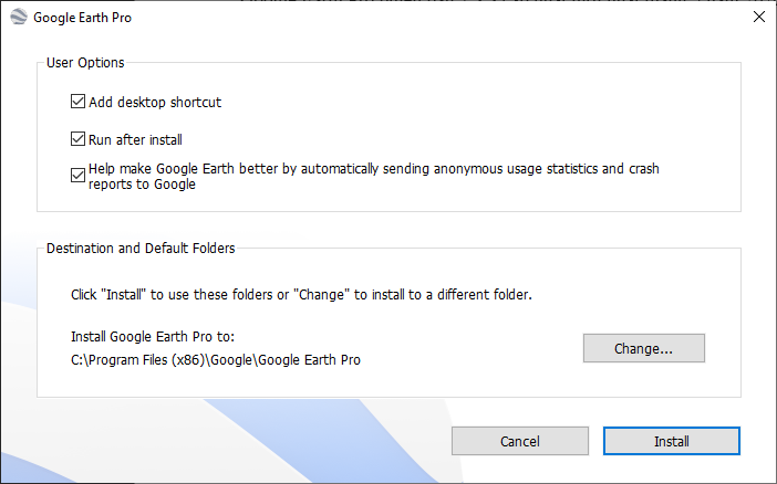cai dat google earth pro 1