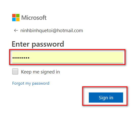 dang nhap pass microsoft