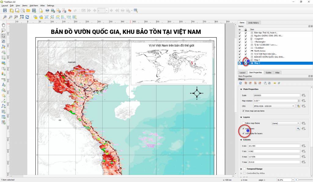 Bản đồ vườn quốc gia, Bản đồ khu bảo tồn tại Việt Nam