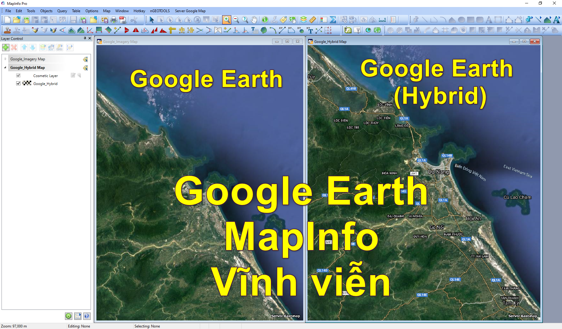Google Earth cho Mapinfo miễn phí giúp bạn access đến hàng triệu dữ liệu địa lý từ khắp mọi nơi trên thế giới. Tích hợp dữ liệu này vào Mapinfo của bạn và tìm được những thông tin cần thiết để lập kế hoạch hiệu quả hơn. Hãy truy cập ngay để trải nghiệm!